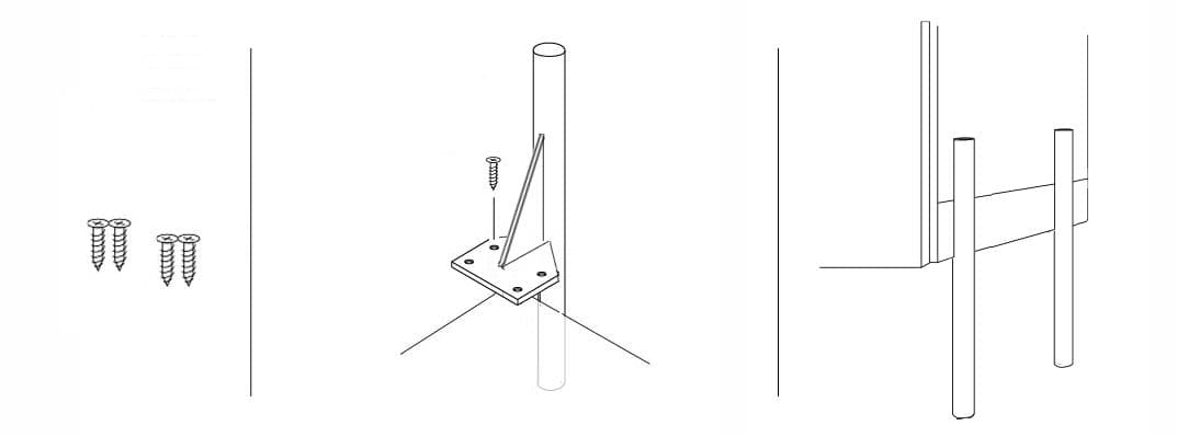 Mounting Hugo legs