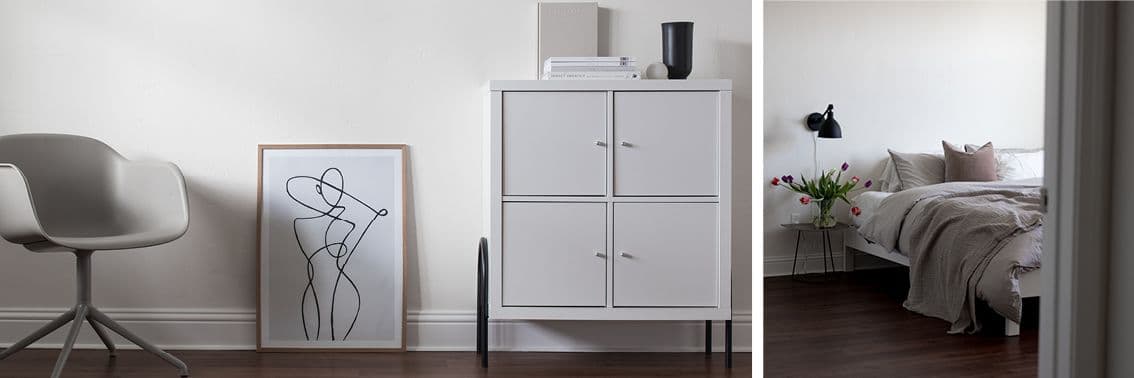 IKEA-Kallax with furniture legs from Prettypegs