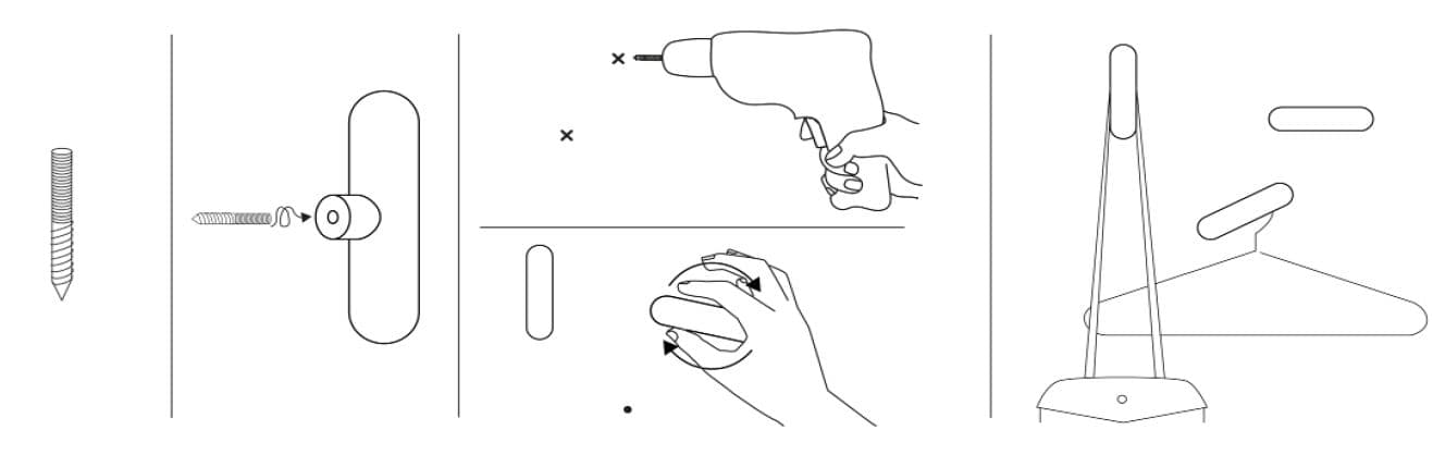 Mounting instruction for Wall hook