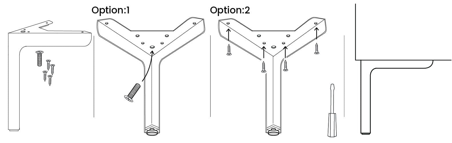 Mounting instruction for Ture leg