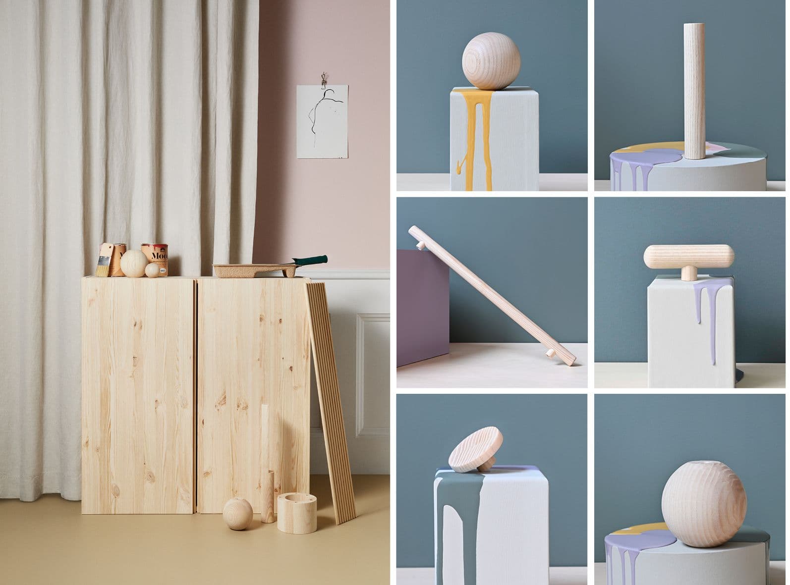 Prettypegs panels for IKEA Ivar cabinets