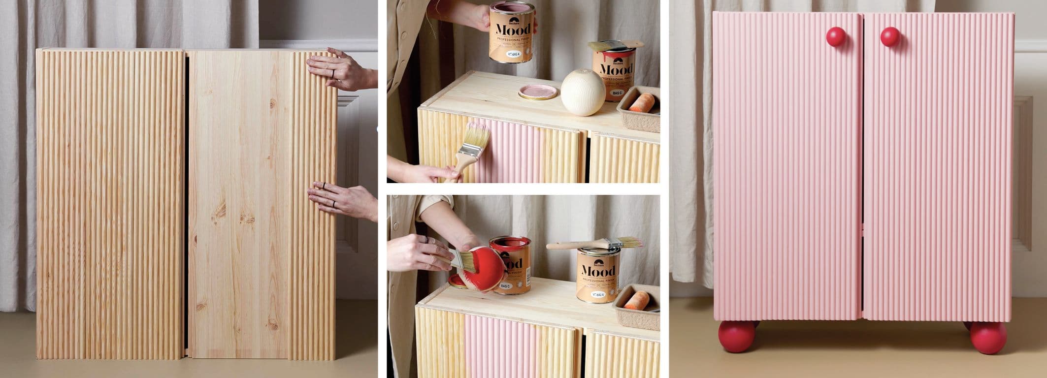 Ivar cabinet hack with Prettypegs panels, replacement legs and knobs