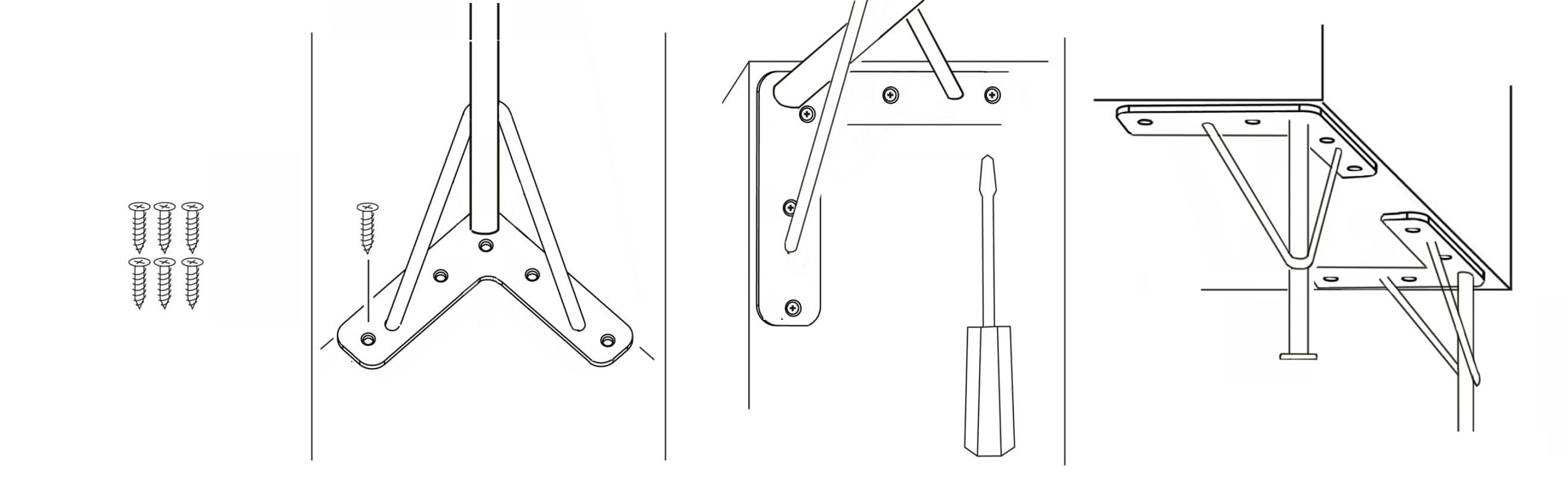 Instructions de montage pieds Harald legs