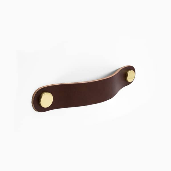 Alva 128 leather brown/brass