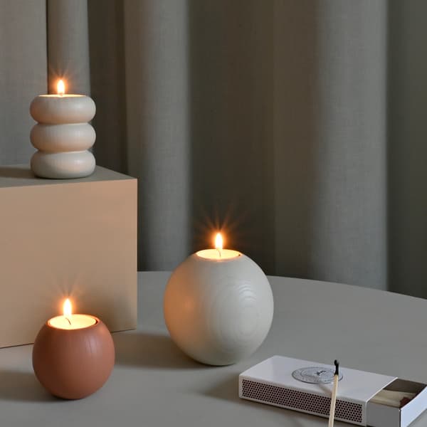 Otto Candle Holder Sand