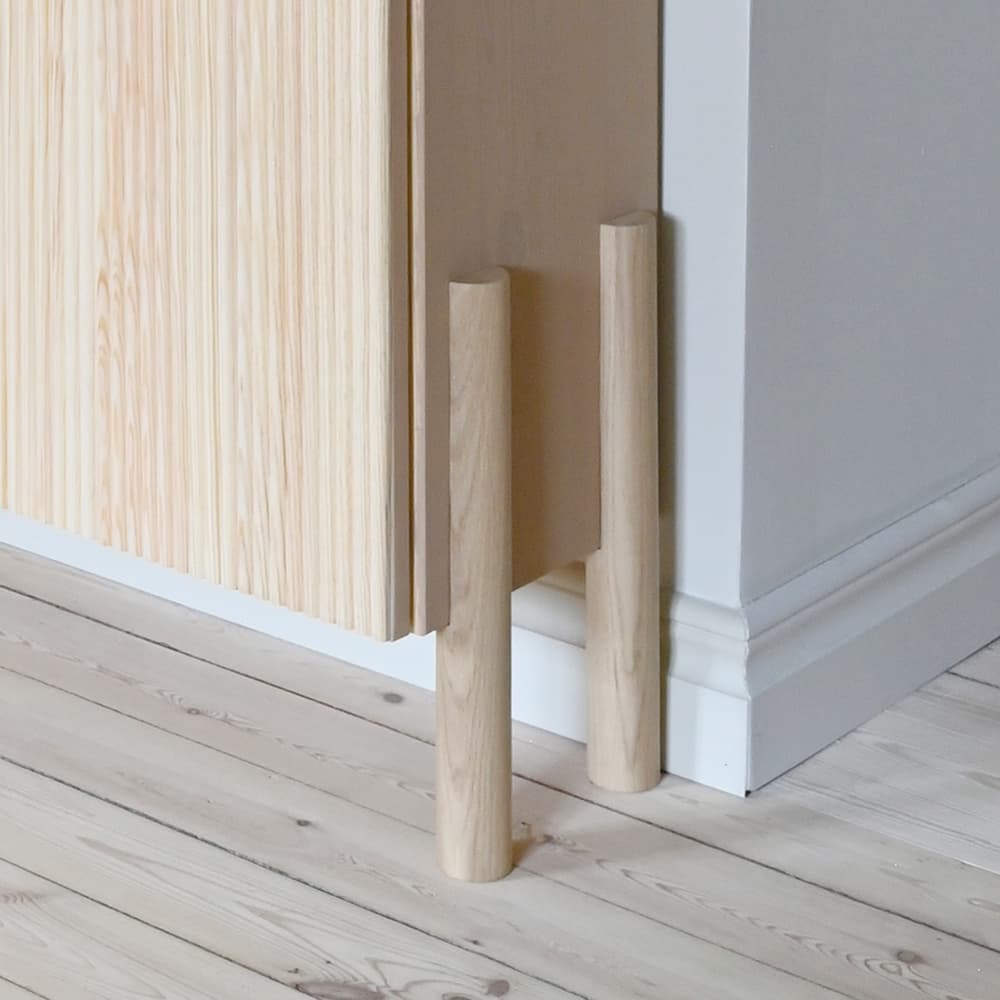 Folke Tall 170 Ash natural - Möbelben i ask trä