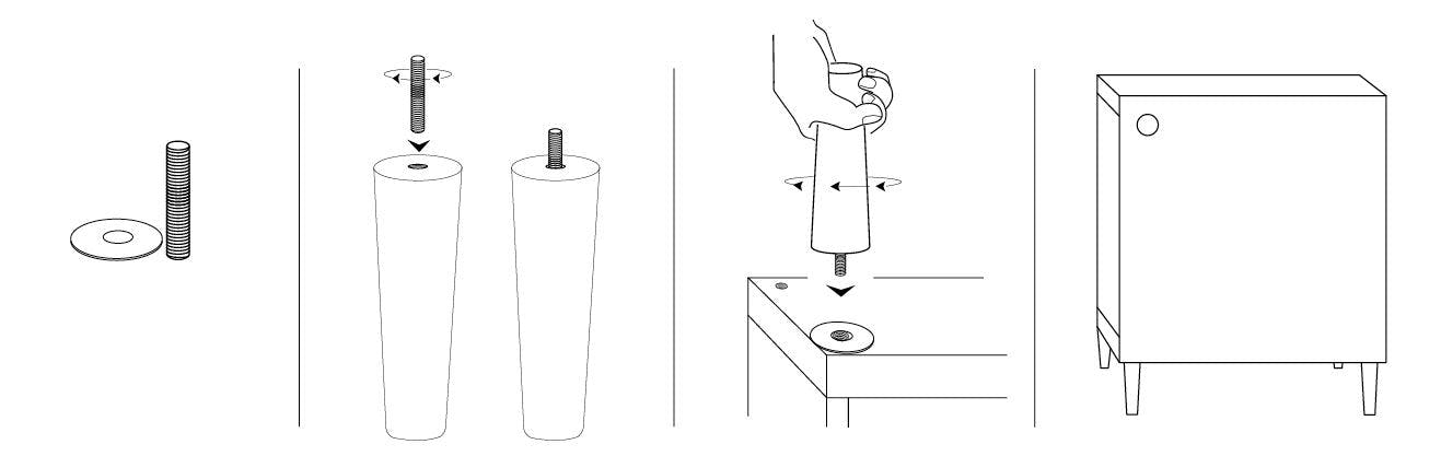 Mounting Instructions for furniture legs