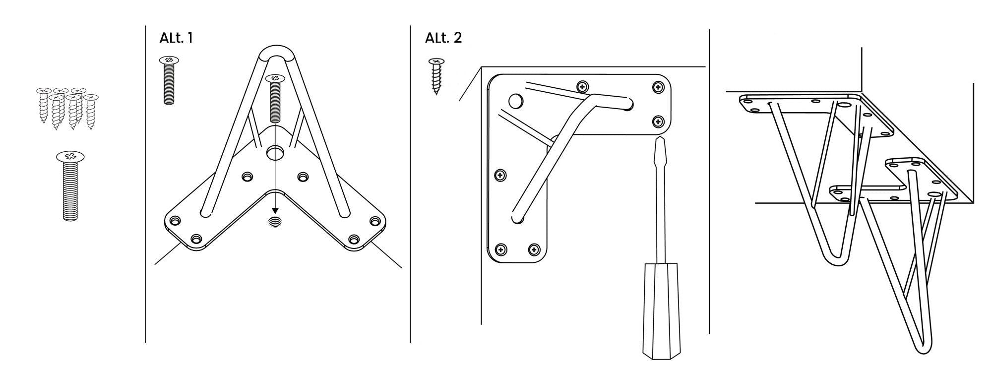 Mounting instruction for Ture leg