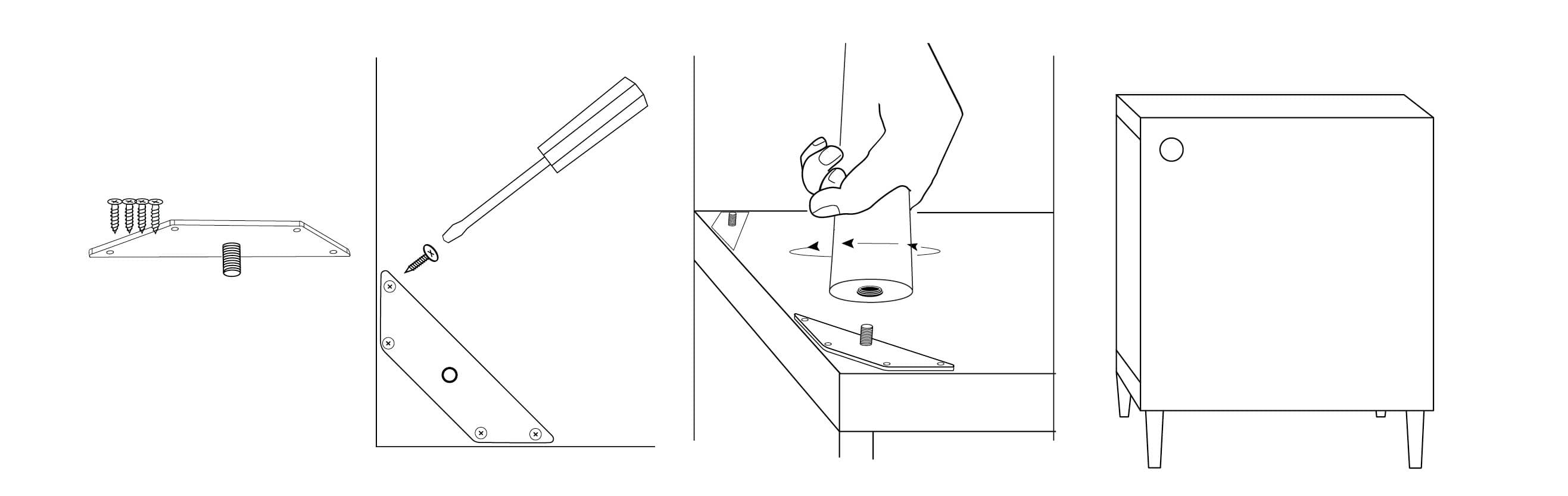 Mounting instructions for universal fitting plate