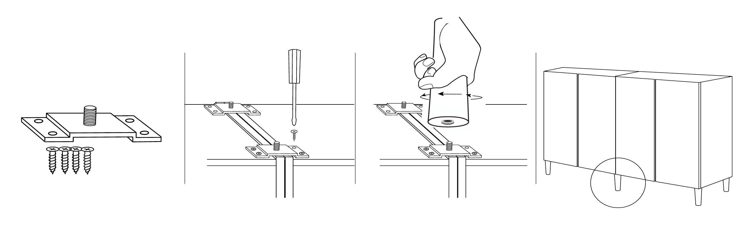 Mounting instruction for Ivar connecting plate